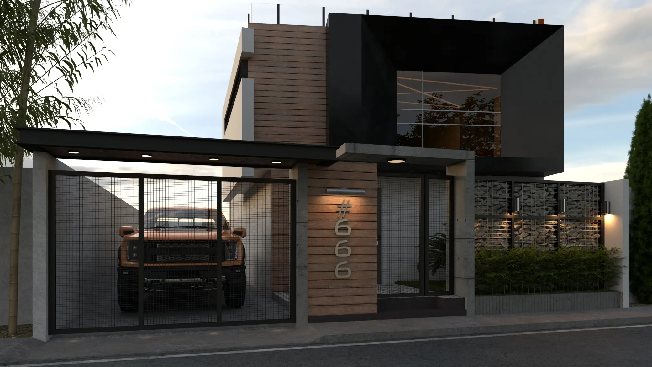 Casa Loft Frontal Diseño